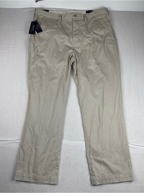 New! Polo Ralph Lauren Mens Classic fit Beige Chino Pants 38*30 100% Cotton